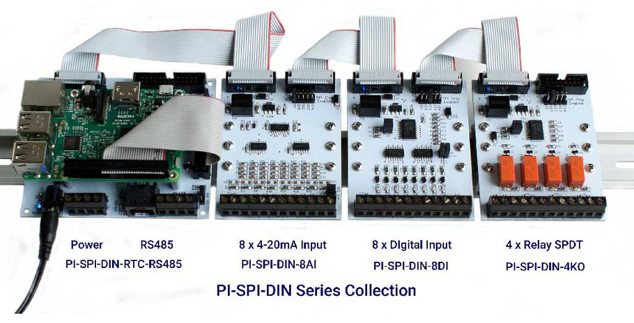 Raspberry Pi DIN Rail I/O Interfaces