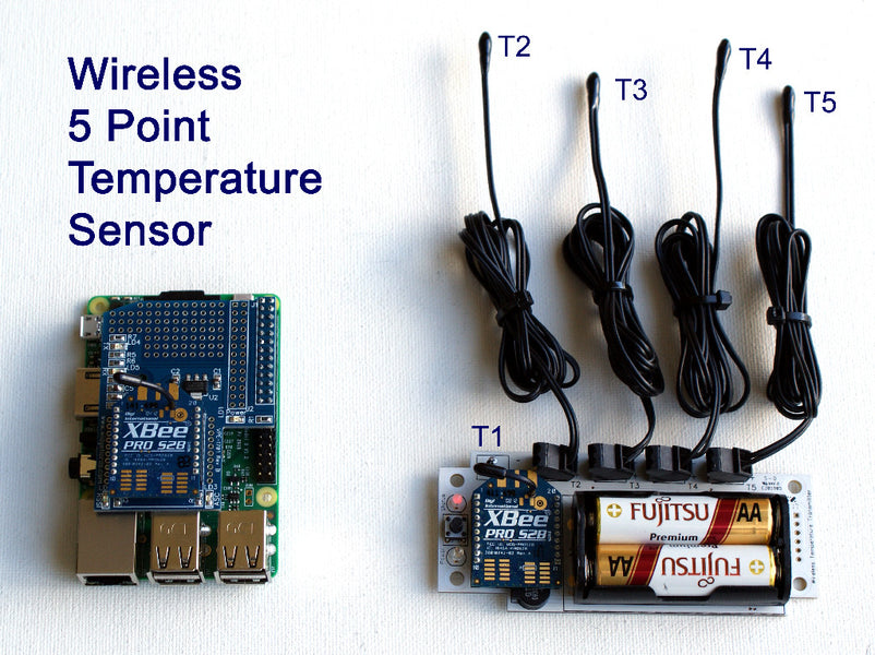 Raspberry Pi and Wireless Temperature Sensors