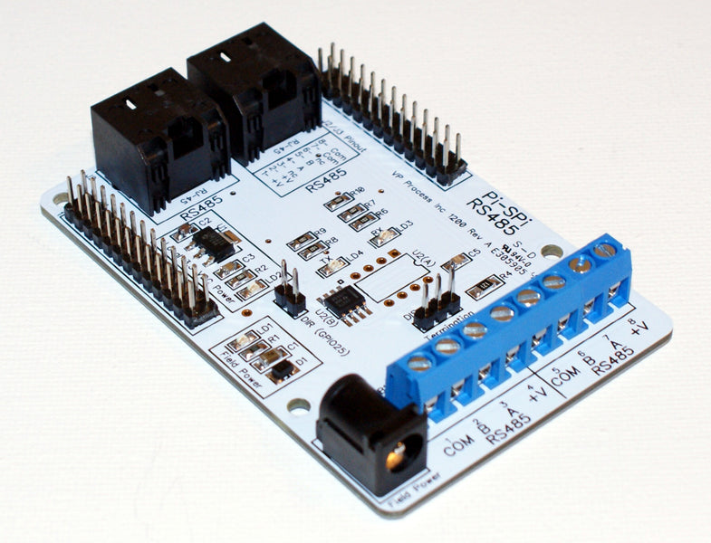 RPi 3, Pi-SPi-RS485 and Gas Sensors