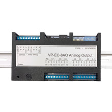 VP-EC-8AO Analog mA Output I/O Module Modbus RTU RS485 DIN Enclosure Black