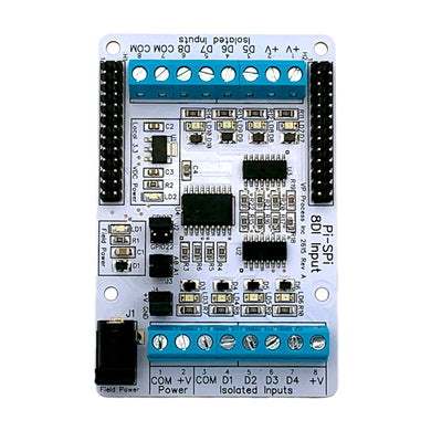 PI-SPI-8DI Digital Input I/O Module for Raspberry Pi 