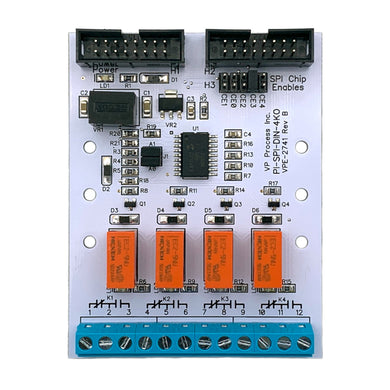 PI-SPI-DIN-4KO Raspberry Pi Digital Output I/O Module