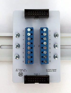 VPE-4700 16 Pin Header Breaker I/O Module Top View