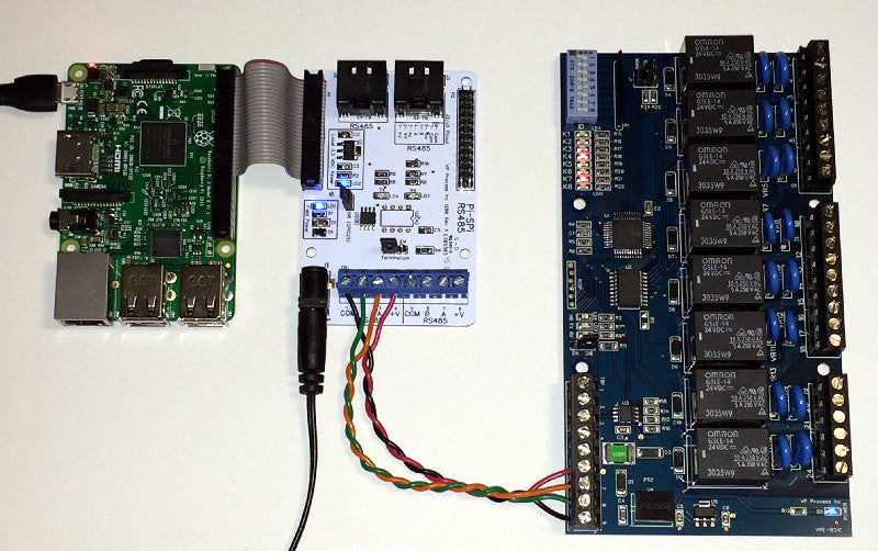 Raspberry Pi and RS485 Relay Output Modules