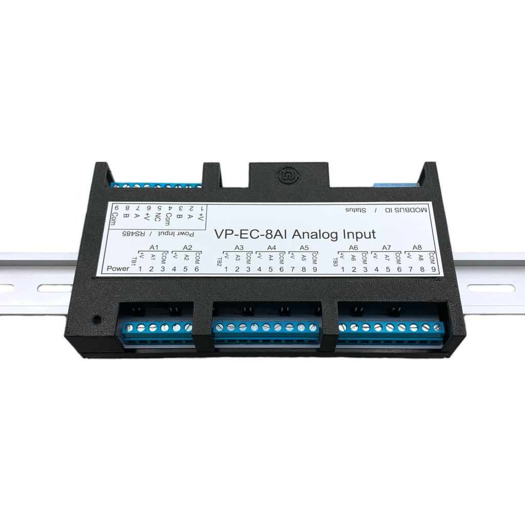 Analog Input I/O Module, 8 Channels 4-20mA, RS485, Modbus RTU Interface ...