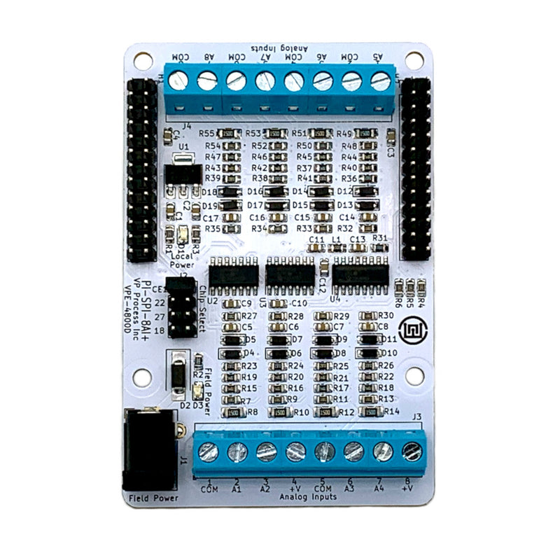 Pi-SPi-8AI+ Raspberry Pi Analog Input I/O Module – Widgetlords