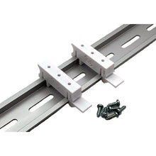 DIN Rail Mounting Clips White