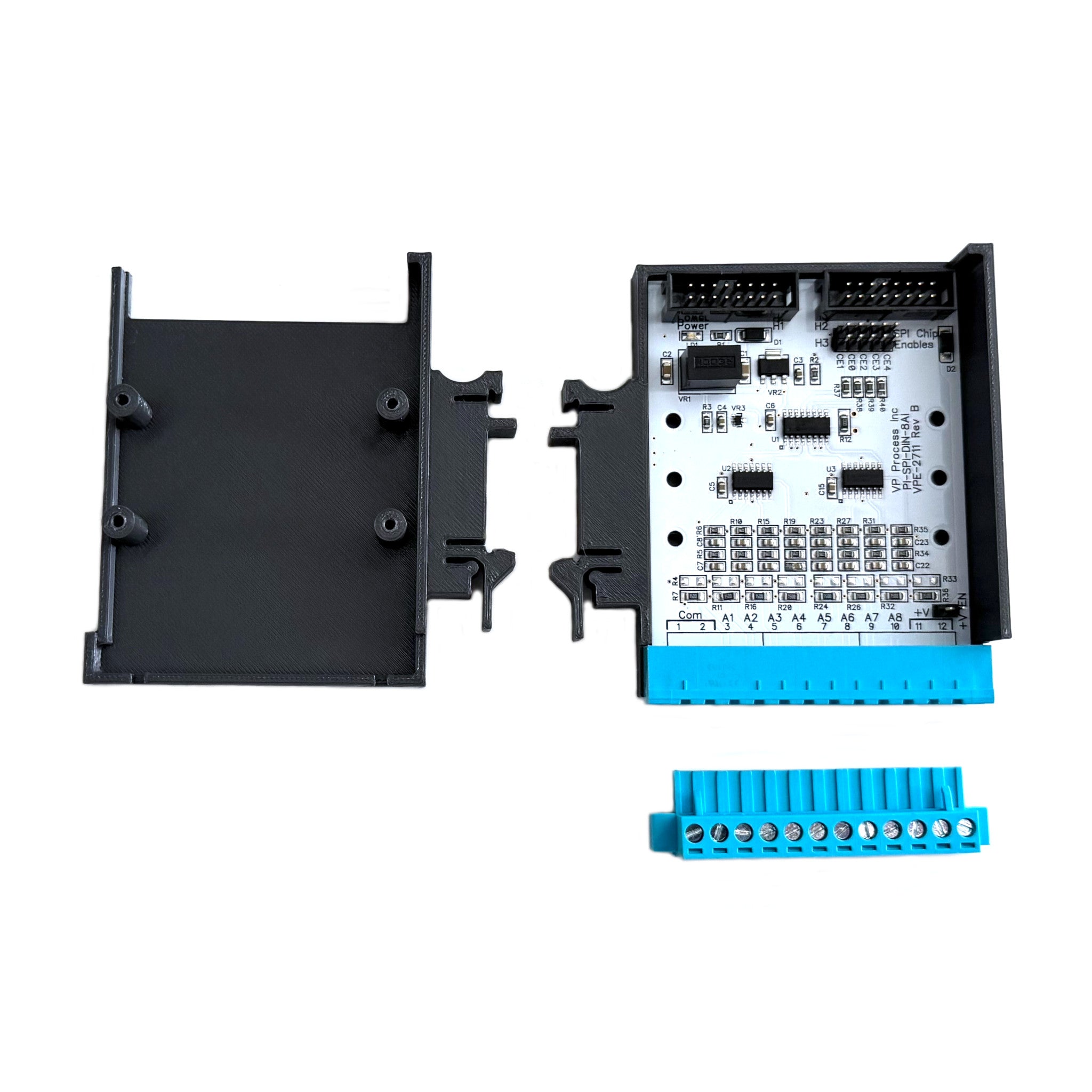 PI-SPI-DIN-8AI Raspberry Pi Analog Input 4-20mA I/O Module ...