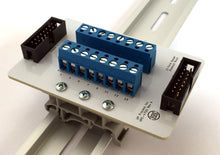VPE-4700 16 Pin Header Breaker I/O Module DIN Clip Side View