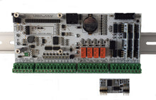 PI-SPI-DIN-RTC-RS485-4AI-4KO-8DI Input/Output I/O Module Interface Top View