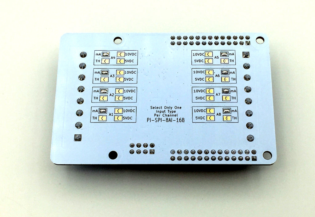 Pi-SPi-8AI-16B Raspberry Pi 8 Channel Analog Input 16 Bit (4 - 20 mA ...